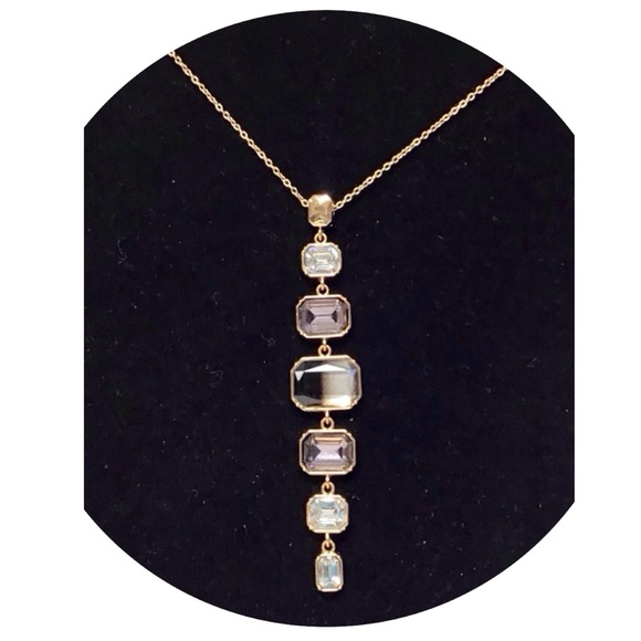 Ombré Black Effect Stone Necklace - Picture 7 of 7